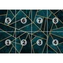 Papierbehang Fredriksson - Blue Green Emeralds