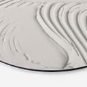 Fototapet Bløde strukturer i beige - Pictufy Studio - rund – print på aluminium (Alu-Dibond)