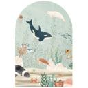 Wallsticker rundbuevægpanel havdyr dybt i havet - Oliver Robins - bred