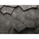 3D-betonlook grå - non-woven tapet med geometrisk mønster - industrielt design