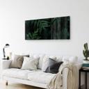 Tableau sur verre Jungle vert foncé  - Panorama
