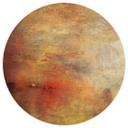 Fototapet Turner - Solnedgang over en sø - Rund - vliesetapet/selvklæbende non-woven tapet