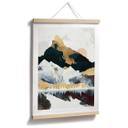 Póster Reflejo de un paisaje invernal - SpaceFrog Designs