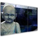 3 stykke lærredstryk, Buddha Feng Shui Meditation