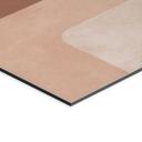 Billede Boho-abstraktion i beige-brun - Costa – print på aluminium (Alu-Dibond)