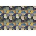 Retro tapet med cirkelmønster i jordfarver - non-woven tapet med vintageflair