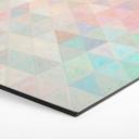 Hexagon Dibond Farverige mosaik-trekanter - Jaszke