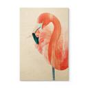 Cuadro de madera Goed Blauw - Pink Flamingo
