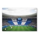 Fototapet Hertha BSC - Blå og hvid koreografi på det olympiske stadion – print på aluminium