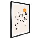 Póster Aves migratorias camino del sur - Kubistika