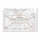 Akrylbillede BVG Berlin - Netværkskort Berlin