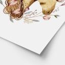 Póster con retrato floral de caballo | Arte animal para los amantes de los caballos