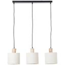 Pendelleuchte Manuel, braun, 130 x 80 cm, Holz Pendellampe