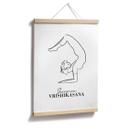 Plakat - Yoga Skorpion - Line Art
