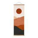 Póster de tela Suaves colinas bajo el sol del atardecer - Costa - Panorama