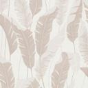 Papel pintado no tejido sin PVC con motivo de hojas en beige