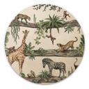 Cuadro de madera Animales africanos en la jungla - Kikki Belle - Redondo