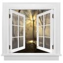 3D Wallsticker vindue firkantet - Cuadrado - Lys