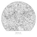 Muursticker rond - Berlijn