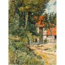 Fototapet Gauguin - Stuehus i Normandiet