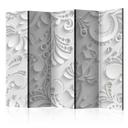 Screen room divider - Blomster i krystaller , 5-delt - 225x172 cm