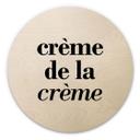 Væg cirkel træ Crème de la crème