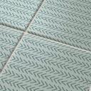 Azulejos Adhesivos Boho - espiga simple - azul-verde - lote de 12