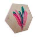 Hexagon Hout Kubistika - Bouquet of Feathers