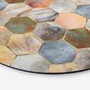 Tableau sur alu-Dibond rond Fredriksson - Marbre et nacre