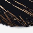 Tableau sur alu-Dibond rond Kubistika - champs d'or