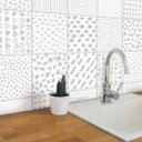 Azulejos Adhesivos formas - gris - lote de 12
