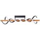 Deckenleuchte Alex, braun, 80 x 20,5 cm, Holz LED-Deckenleuchte, dimmbar