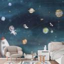 Fotomural de habitación infantil aventura espacial con astronautas - Oliver Robins