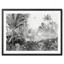 Póster Sir Edward - Paisaje con leopardos blanco y negro