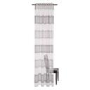 Homing Vorhang mit verdeckten Schlaufen Marley weiß, grau, silber -  2,45 x 1,4 m