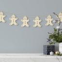 Decoración en madera de Navidad - Hombre de pan de jengibre madera de álamo (10 piezas) - 8x10 cm c/