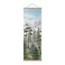 Animales de la selva en un verde Póster de tela - Kikki Belle - Panorama