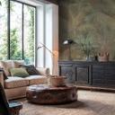 Fototapet palmer jungle udvidelig beige grøn 159x280 cm Ikke-vævet tapet  