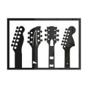 Decoración mural música - Placa cabeza de guitarra - Decoración acrílica