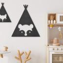 MDF - Decoración en madera - Tipi - Oso