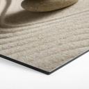 Billede af sekskantet sten i sand 2 - Alu-Dibond