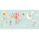 Fotomural Habitación infantil Animales voladores con globo aerostático - Skellern