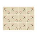 Azulejos Adhesivos Boho - espiga arena rojo marrón verde - lote de 12