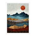 Póster SpaceFrog Designs - Sol de color ámbar