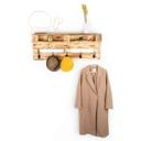 Wandgarderobe Kleiderhaken aus Kiefernholz - 110x42 cm