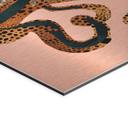 Geborsteld Alu-Dibond met goud-, zilver- & kopereffect - Gouden octopus - SpaceFrog Designs