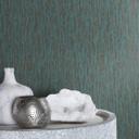 Rasch Kalahari Papier peint intissé uni turquoise 