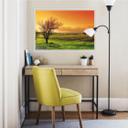 Poster autocollant - W - Paysage de Vignes