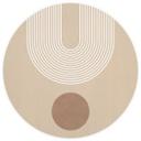 Abstrakt geometri i balance Fototapet - Ristova - Rund - vliesetapet/selvklæbende non-woven tapet