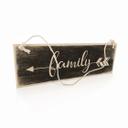 Houten Bordje - Family
